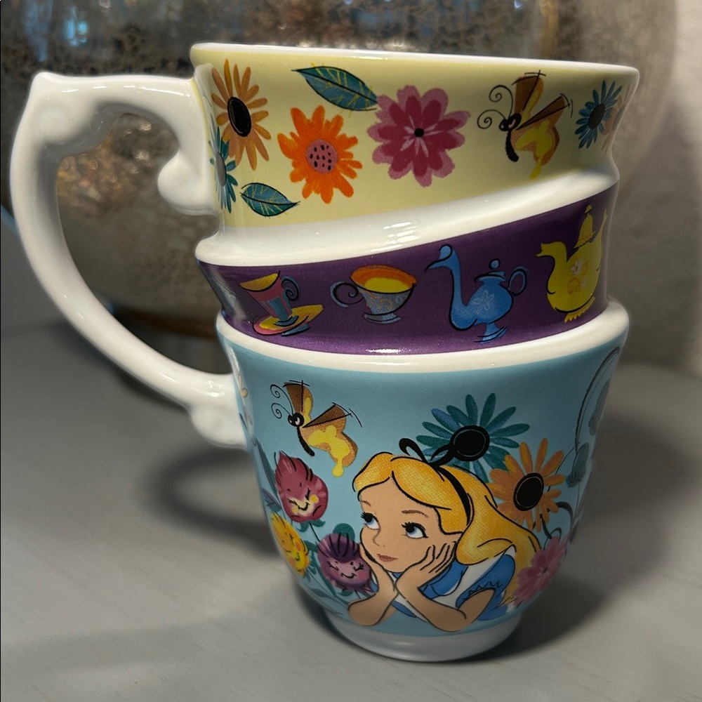 Disney Alice in Wonderland “stacked” Mug